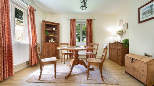 The dining room at Sexton's Lodge, Norfolk
